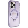 Guess GUHMP13XHRSGSU iPhone 13 Pro Max 6.1 fioletowy/purple hardcase Ring Stand Script Glitter MagSafe